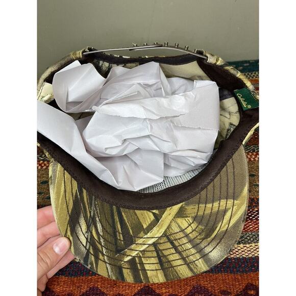 Vintage Cabela's Hat Cap Adult Adjustable SnapBack Camouflage Visor Hunting USA - Picture 4 of 6